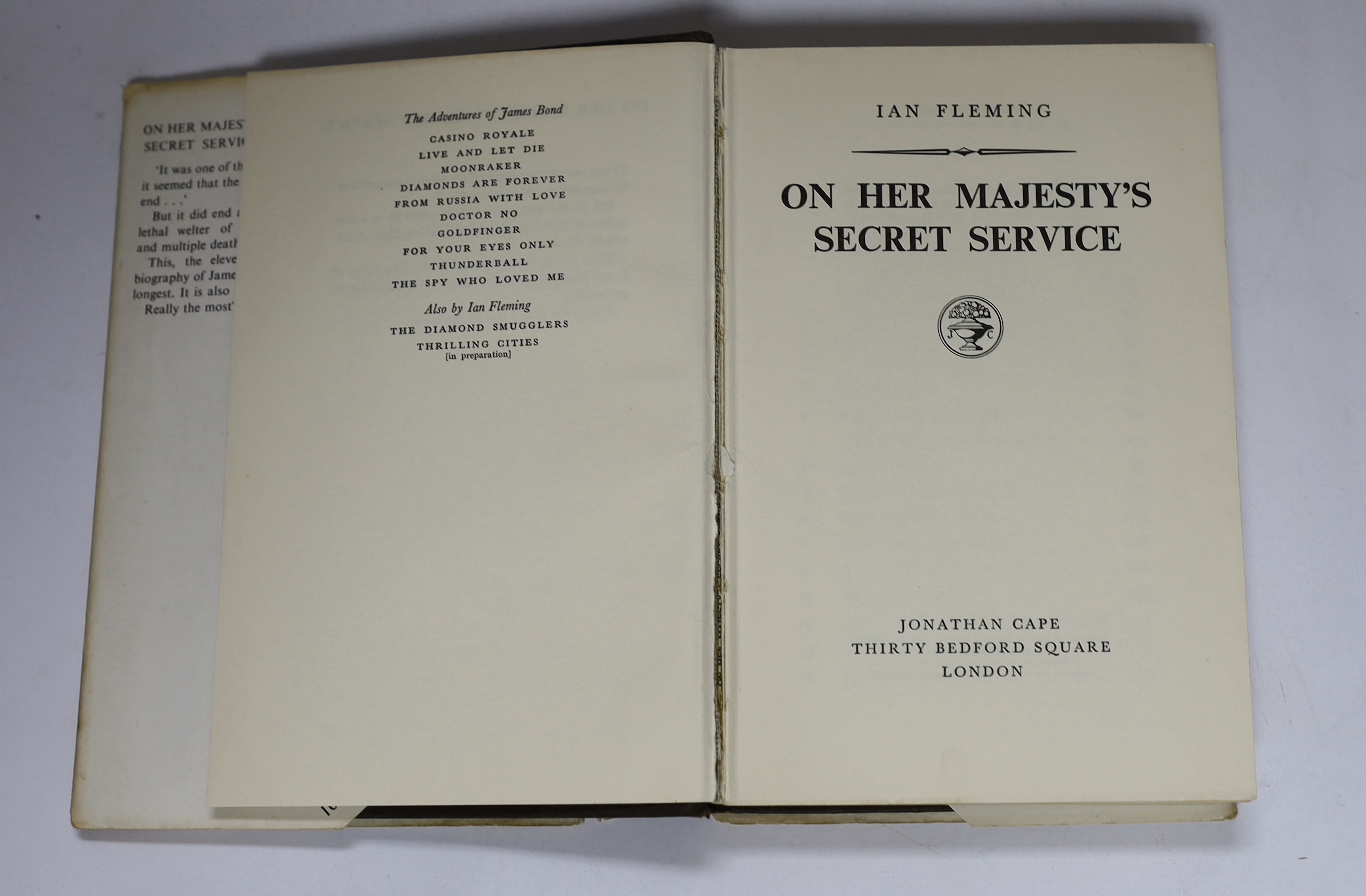 Fleming, Ian and Michael, Vivienne - The Spy Who Loved Me. 1st edition (1st issue). d-page illus., half title; blind and silver pictorial cloth and d/wrapper, red e/ps 1962